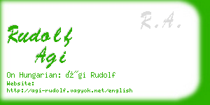 rudolf agi business card